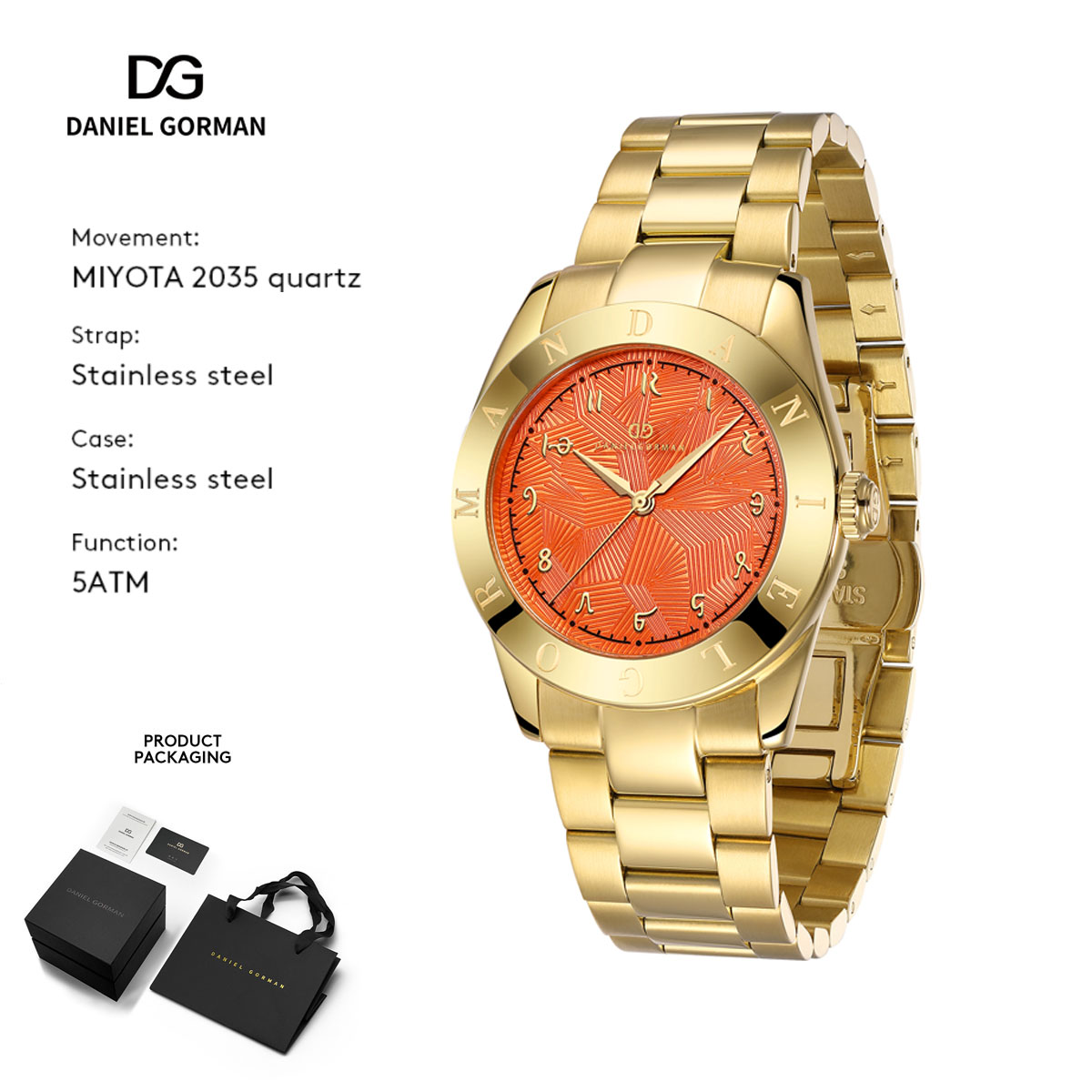 Luxury Watch Gift For Her - ساعة كوارتز نسائية من سلسلة دانيال