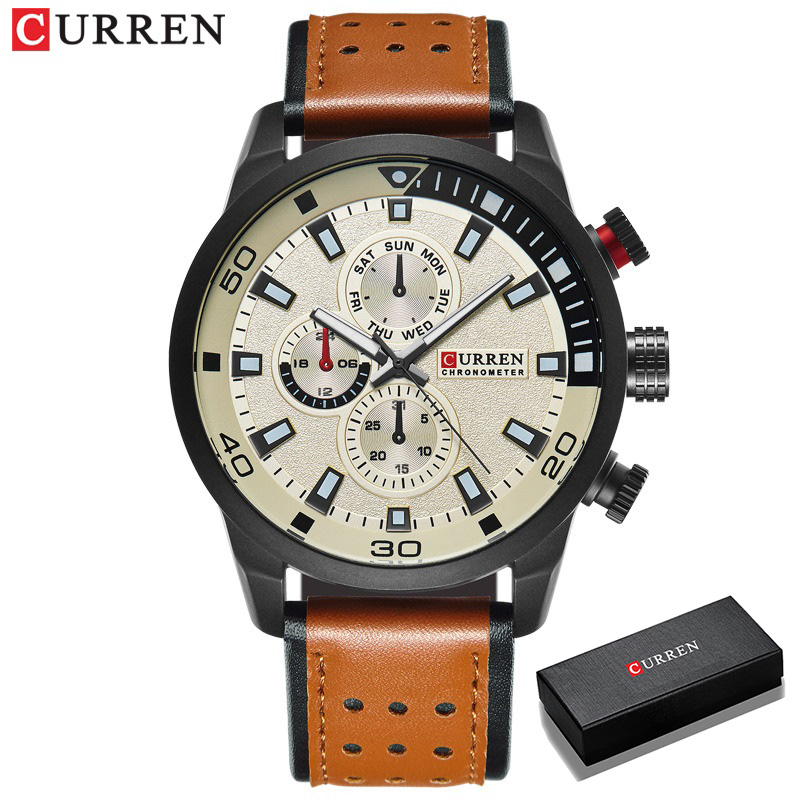 Luxury Watch Magazine - CURREN-ساعة رجالية أنيقة ، كوارتز ،