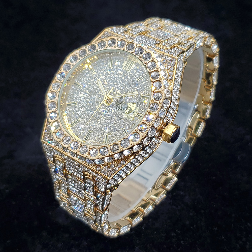 ساعات ذهبية ماسية فاخرة للرجال - مراجعة Luxury Watch Iceberg وسعره