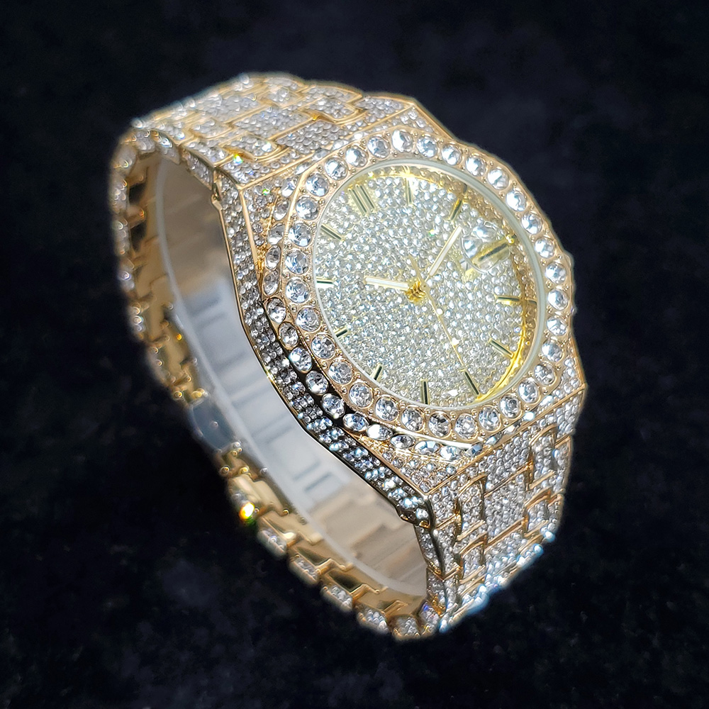 ساعات ذهبية ماسية فاخرة للرجال - مراجعة Luxury Watch Iceberg وسعره