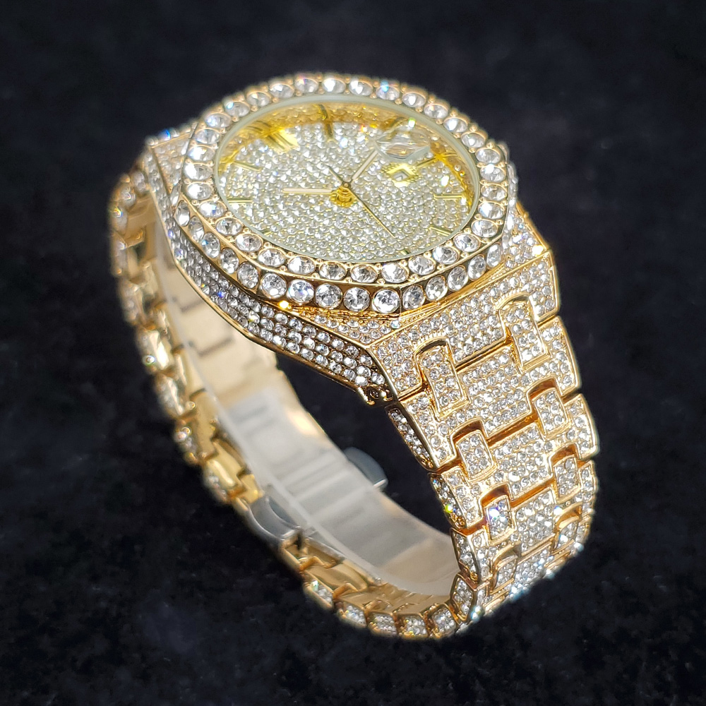 ساعات ذهبية ماسية فاخرة للرجال - مراجعة Luxury Watch Iceberg وسعره