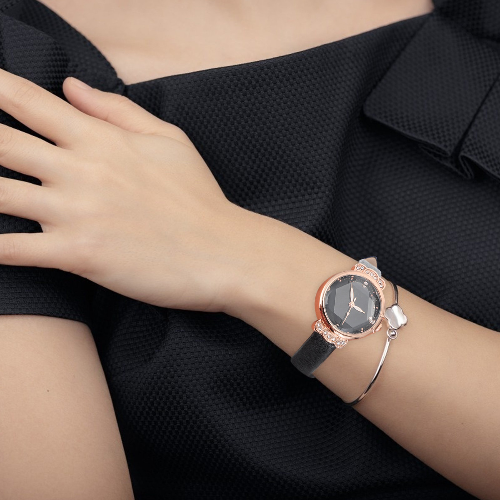 ساعة يد نسائية مرصعة بالكريستا - مراجعة Luxury Watch Gift For Her وسعره