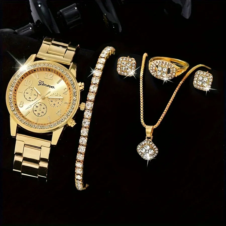 ساعة كوارتز فاخرة مرصعة بالأحج - مراجعة Luxury Watch Gift For Her وسعره