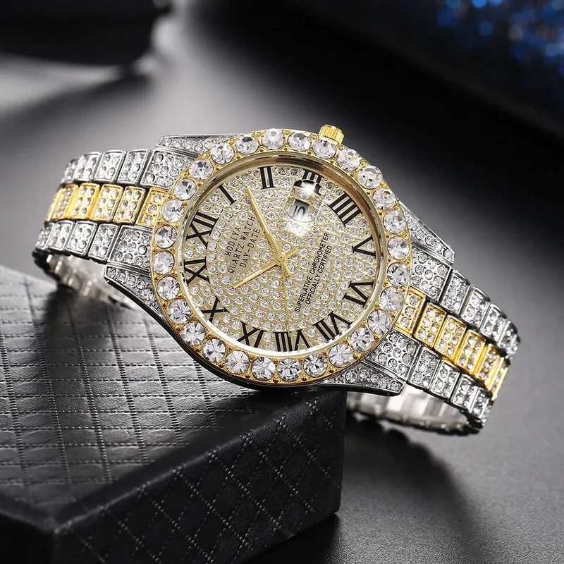ساعة كوارتز فاخرة مطلية بالذهب - مراجعة Luxury Watch Iceberg وسعره
