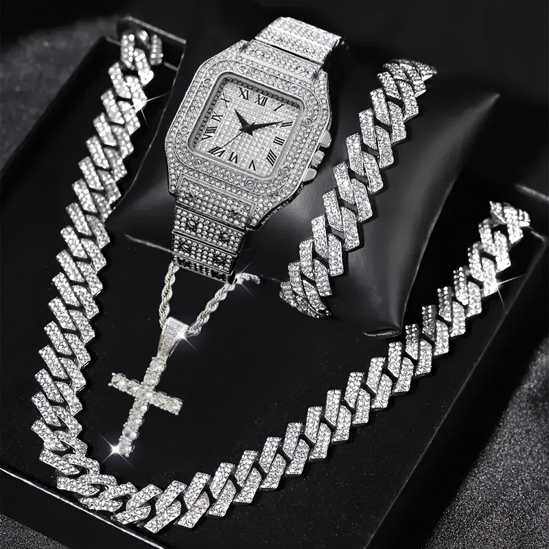 4 قطع من مجموعة المجوهرات الفا - مراجعة Luxury Watch Iceberg وسعره