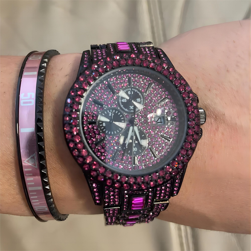 حار بيع الأحمر الجليد ووتش للر - مراجعة Luxury Watch Iceberg وسعره