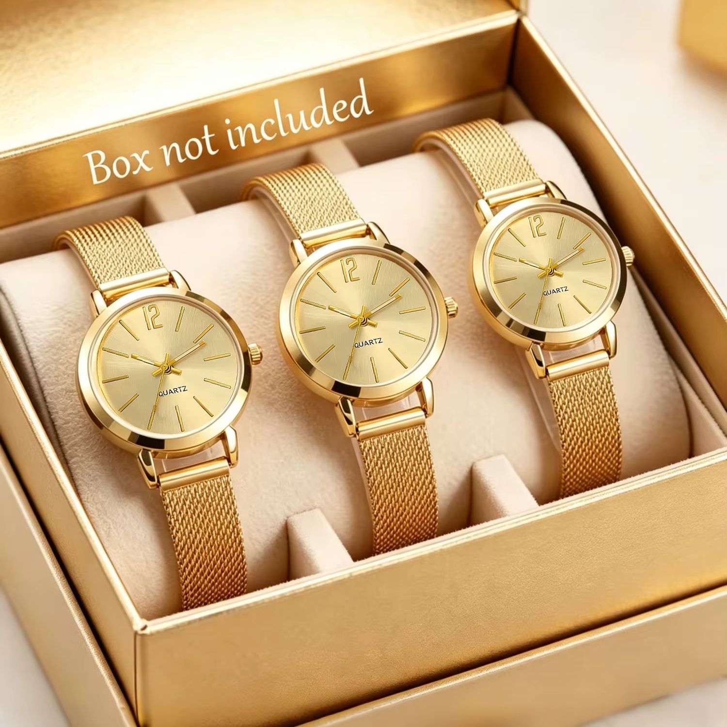طقم من 3 قطع من الساعات النسائ - مراجعة Luxury Watch Gift For Her وسعره