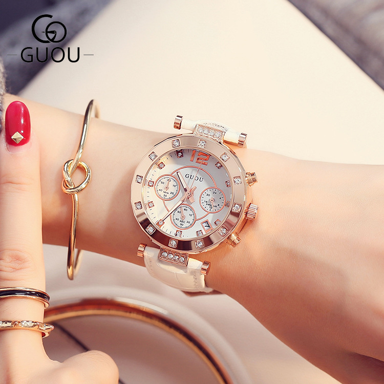 2018 GUOU أفضل ماركة الموضة ال - مراجعة Luxury Watch Top 10 وسعره