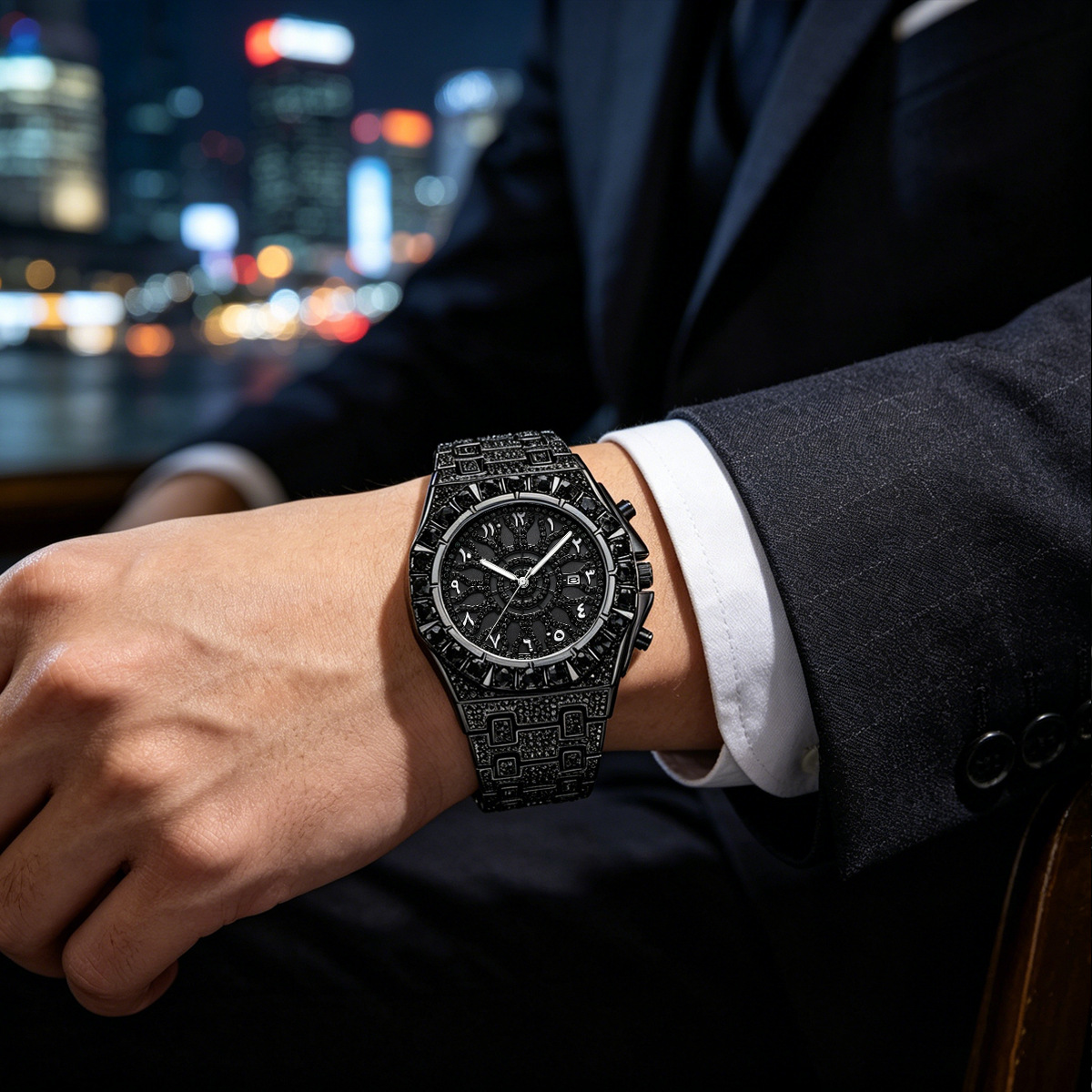 ساعة يد يونيجيت كول بلاك دايمو - مراجعة Luxury Watch Iceberg وسعره