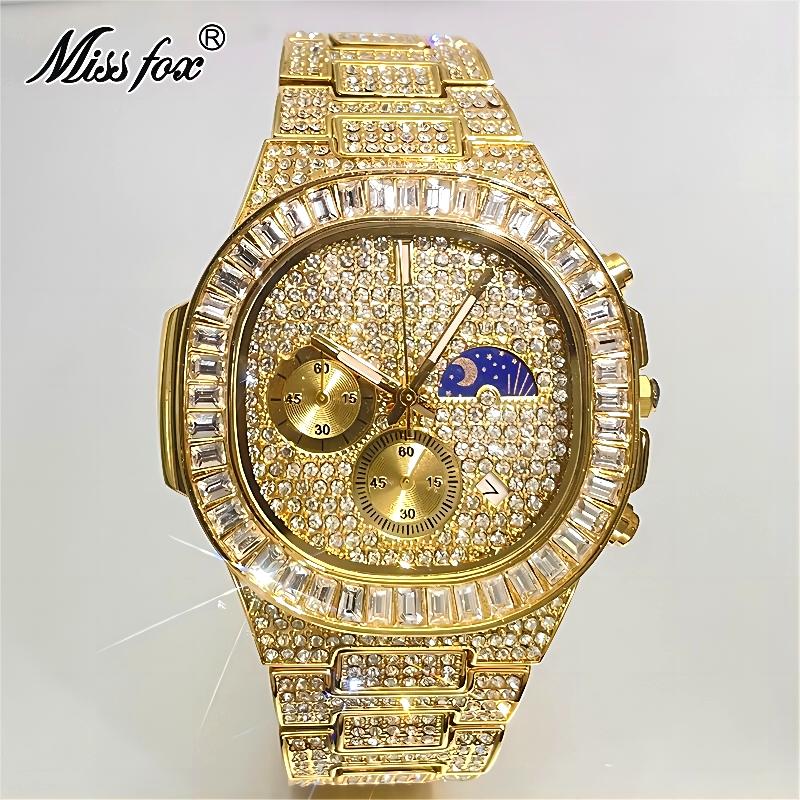 MISSFOX ساعات ذهبية فاخرة للرج - مراجعة Luxury Watch Iceberg وسعره
