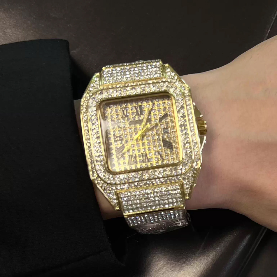 ساعة يد مربعة الشكل للرجال بال - مراجعة Luxury Watch Iceberg وسعره