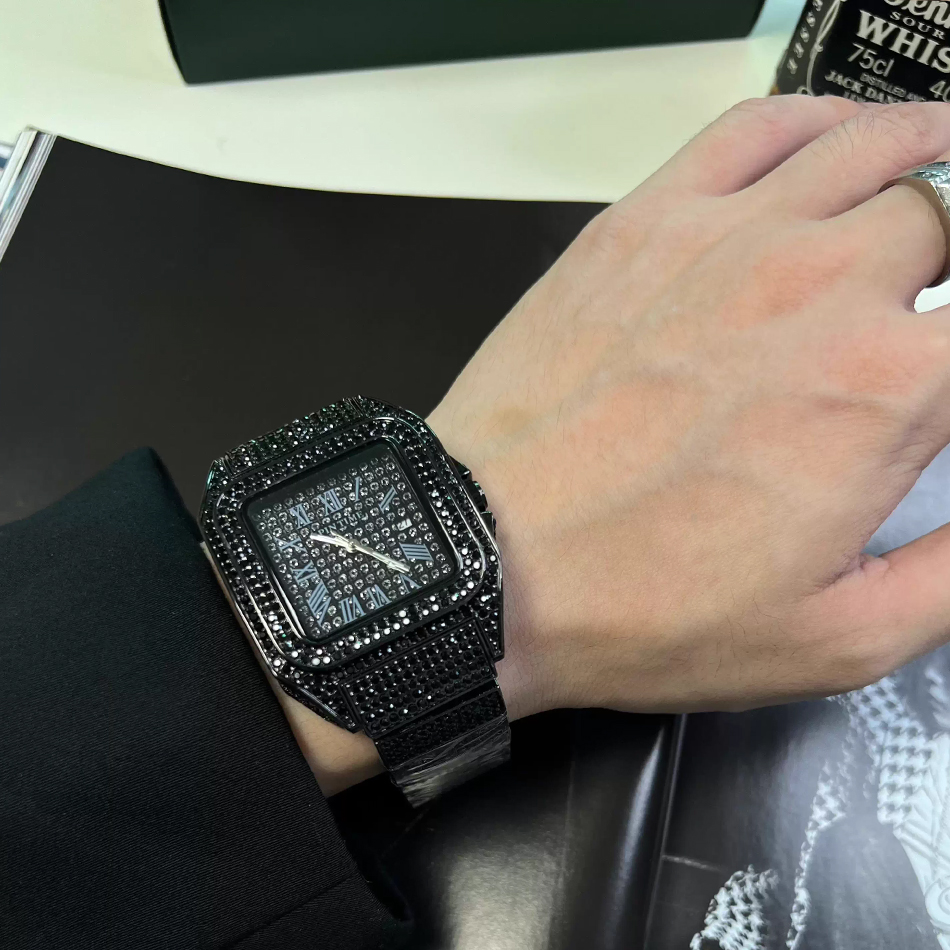 ساعة يد مربعة الشكل للرجال بال - مراجعة Luxury Watch Iceberg وسعره